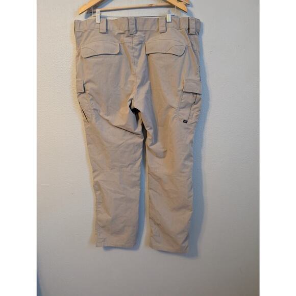 5.11 Tactical Mens Tactile Pro Ripstop Cargo Pants Size 42X34 Tan 8 Pockets Mid - Picture 2 of 11